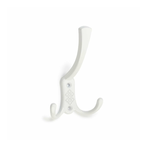 Крючок 3-х рожковый белый №18