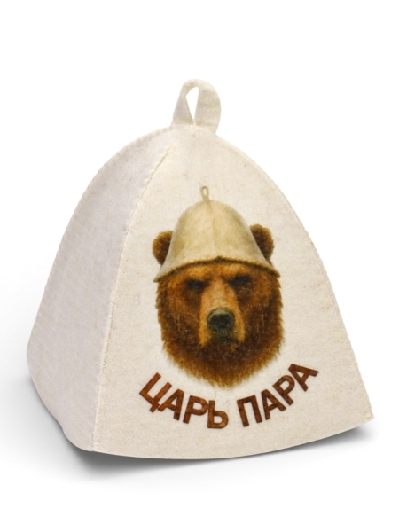Шапка для бани и сауны Царь пара