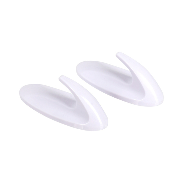 Крючки набор пластик 2 шт самоклеющиеся белый MARMITON