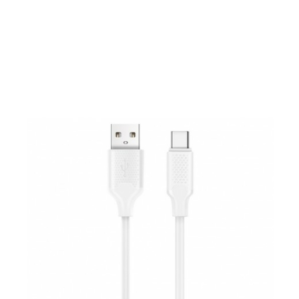 Кабель для зарядки USB A - Type-C 2А 1м быстрая зарядка ПВХ BCH-721 White HARPER