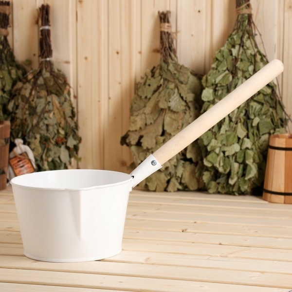 Ковш для бани, 3 л, белый 9262871
