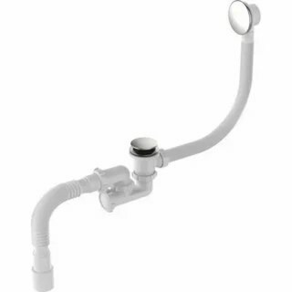 Сифон для ванны 1-1/2"*40мм автомат клик-клак с гофрой 40мм*40/50мм V512-18-MR AQUANT