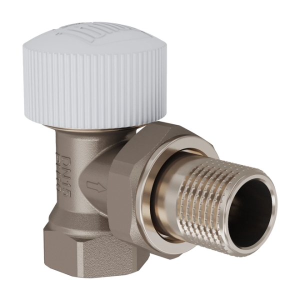 Клапан термостатический с накидной гайкой угловой 1/2'' ROYAL THERMO