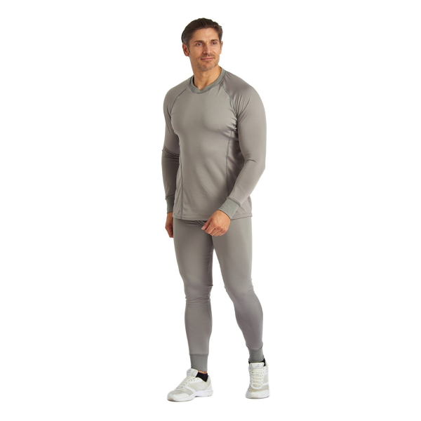 Термобелье в комплекте (фуфайка.кальсоны) EcoDry RealMan серое (50)