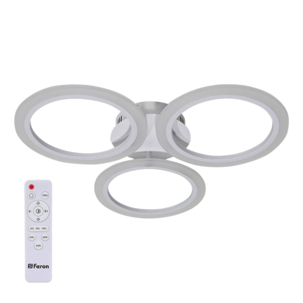 Люстра светодиодная  72Вт 2000-6000K ПДУ Flow Feron