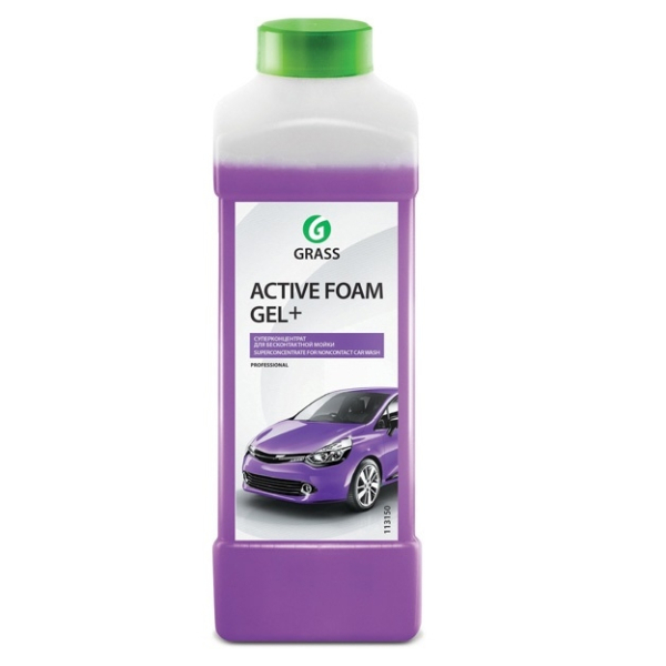 Автошампунь для бесконтактной мойки 1кг Active Foam Gel Plus Grass