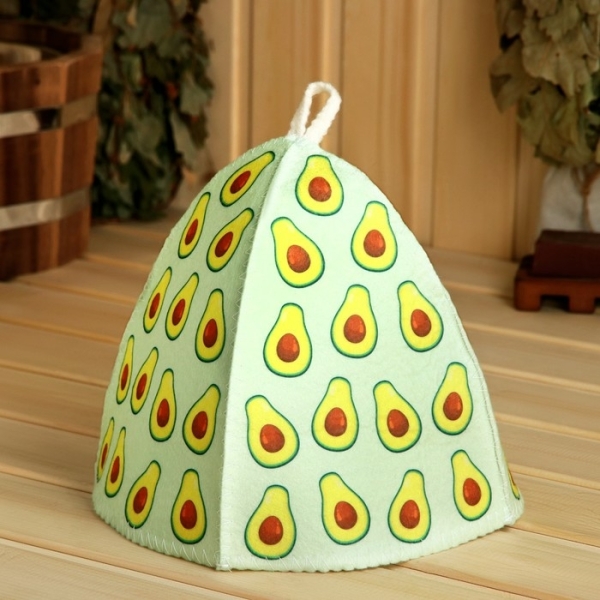 Шапка для бани и сауны Авокадо ДОБРОПАРОВЪ