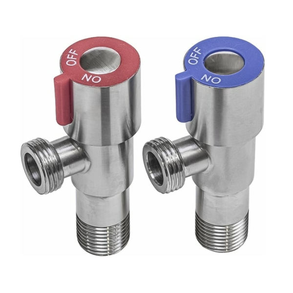 Краны шаровые угловые 1/2"-1/2" нерж.сталь ATS-1212-2 PROFSAN (2 шт)
