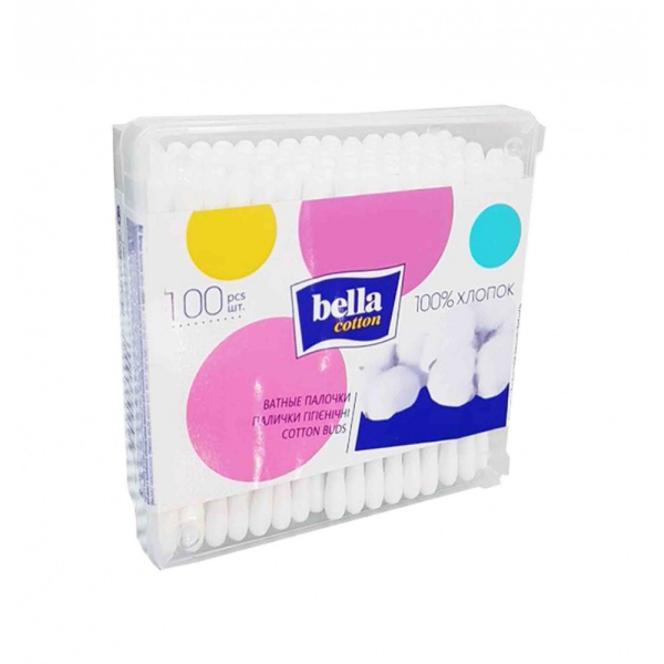 Палочки ватные 100шт пакет Bella cotton