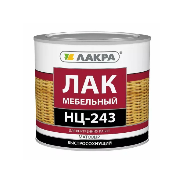 Лак НЦ-243 1,7кг матовый Лакра