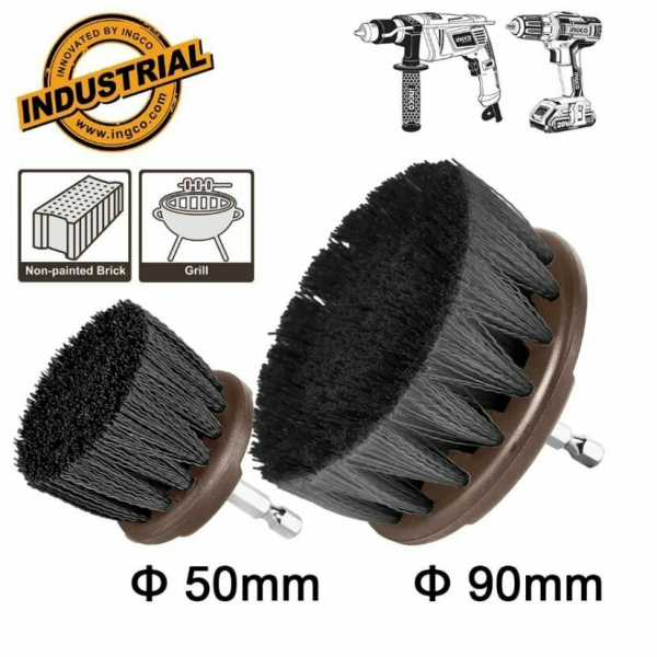 Щетка для дрели 1/4" набор 2шт INGCO WCBH1235