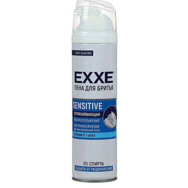 Пена для бритья Exxe Sensitive, для чувствительной кожи, 200 мл
