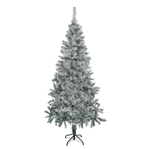 Ель 180 см, 380 веток снежная флокирование, ПВХ, 26-19