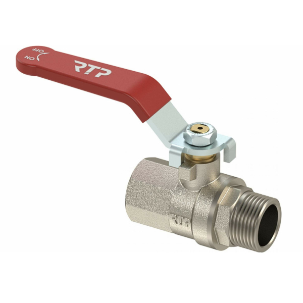 Кран шаровой 1/2" вр-нр 25 бар рычаг РТП