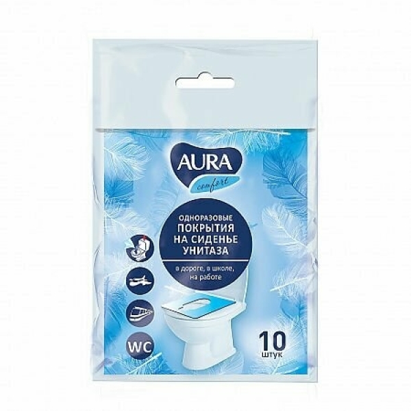 Покрытие для унитаза 10шт Aura Comfort