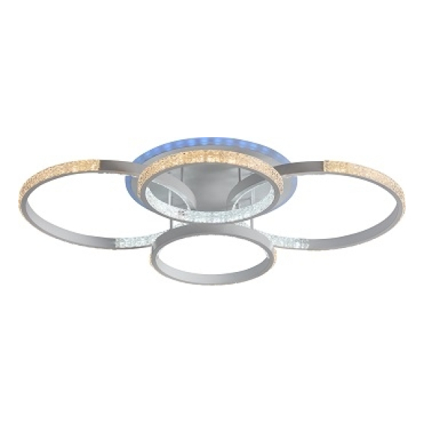 Люстра светодиодная 120Вт+10Вт 3000-6000K DIMMER ПДУ AU62213/4 WH MLR (RGB) Атмосфера уюта