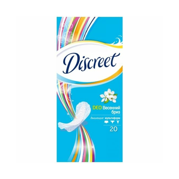 Прокладки ежедневные Discreet Deo Spring Breeze Multiform Single 20шт