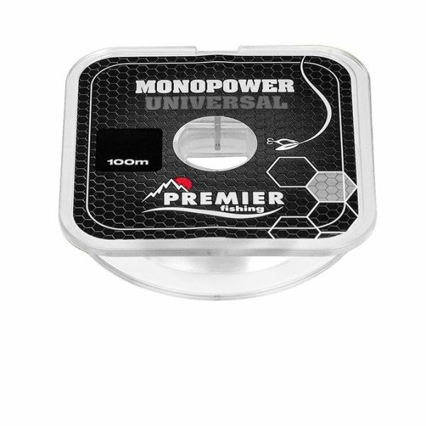 Леска 0,25мм/100м Clear Nylon PREMIER fishing MONOPOWER UNIVERSAL