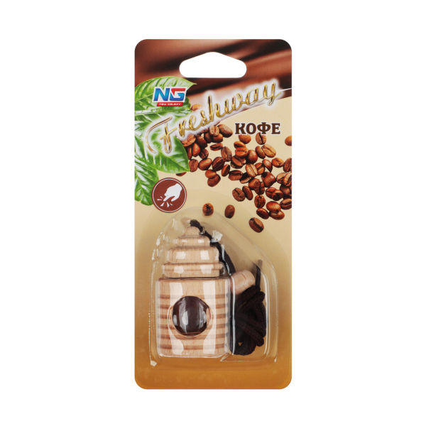NEW GALAXY Ароматизатор подвесной Freshway, 5 мл, кофе