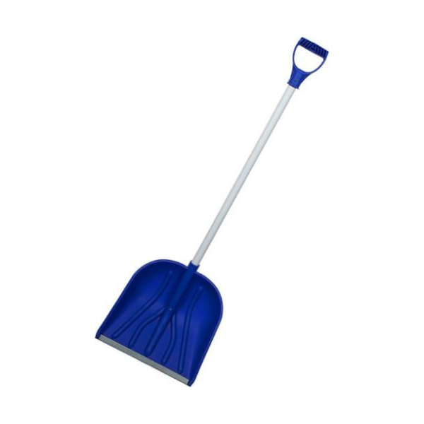 Лопата для уборки снега 410*440мм алюминиевый черенок Купец Агро