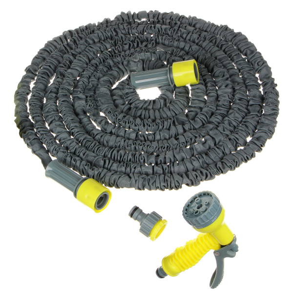 Шланг полив.растягивающийся 22м ткан.оплетка с пистол-разбр., коннектором 1/2" 25*22*7,5//INBLOOM