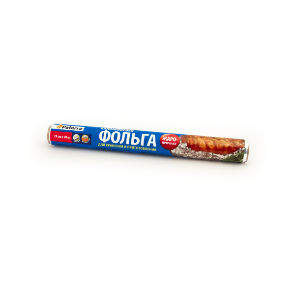 Фольга пищевая 29см*10м 12микрон Paterra