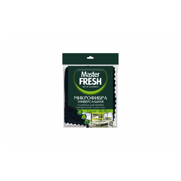 Салфетки антипыль 4шт микрофибра 30*30см плюш Master FRESH