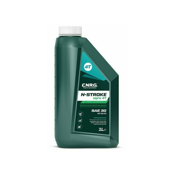 Масло для четырехтактных двигателей моторное минеральное 4T SAE 30 SG/CD 1л C.N.R.G. N