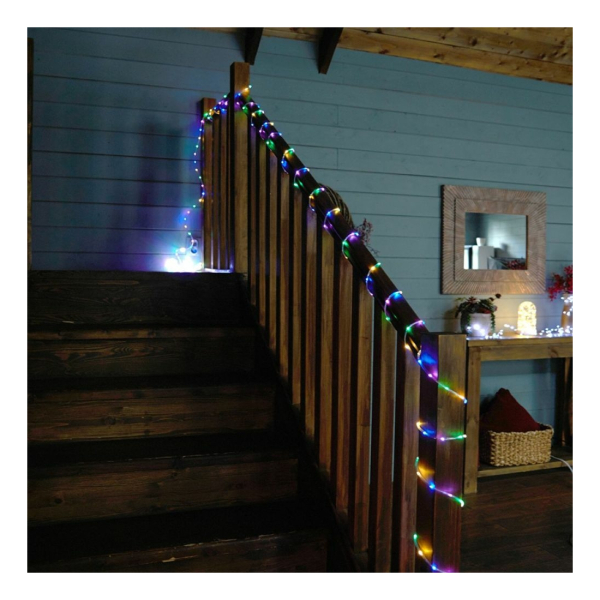 Нить св/д Мини Дюралайт св/д 260LED/м 230В IP20 RGB контроллер 15м CL587 FERON