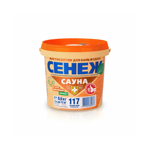 Антисептик для бани и сауны 0,9кг Сенеж Сауна
