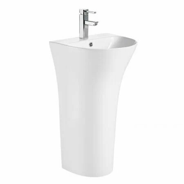 Раковина напольная отдельностоящая 480*420*835мм Fretta Round AZARIO