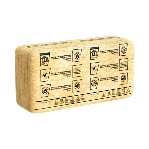 Утеплитель минеральный 19 кг/м3 50*610*1170 Каркас-П34 (20пл, 14,27м2, 0,71м3) Изовер ДЕФЕКТ