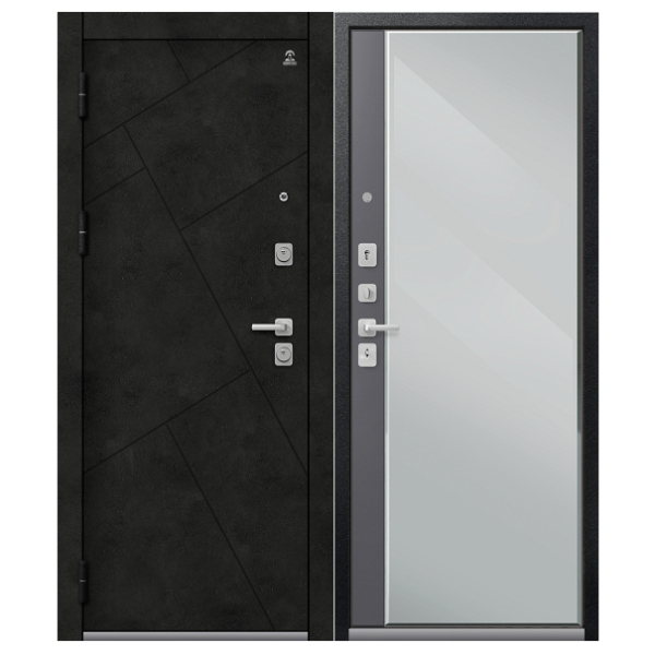 Дверь С-114 Черный муар/кашемир графит кашемир графит 860*2050 L Центурион 2026