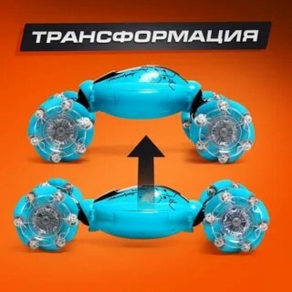 Перевёртыш радиоуправляемый CLIMBER, 1:16, 4WD, световые эффекты, работает от аккумулятора, цвет синий