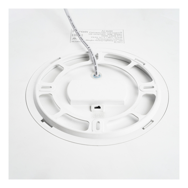 Светильник св/д  72Вт 3000К-6400K One белый/черный d 500*42мм без ПДУ AL1600 Feron