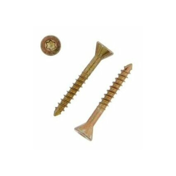 Саморез отделочный потай желтый 4,2*75