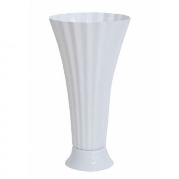Ваза для цветов под срез 21,5*40,5см белый