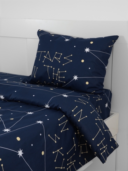 Комплект постельного белья 1,5сп бязь 1 наволочка Stars in the sky Этель