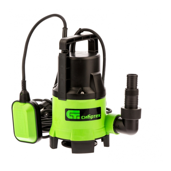 Дренажный насос для грязной воды 650Вт 11000л/ч подъем 8м СДН650-35 СИБРТЕХ