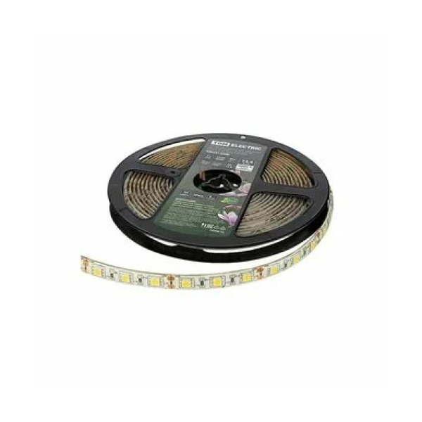 Лента св/д SMD5050 60LED/м 14,4Вт/м 12В IP65 6000К упак/5м блистер TDM