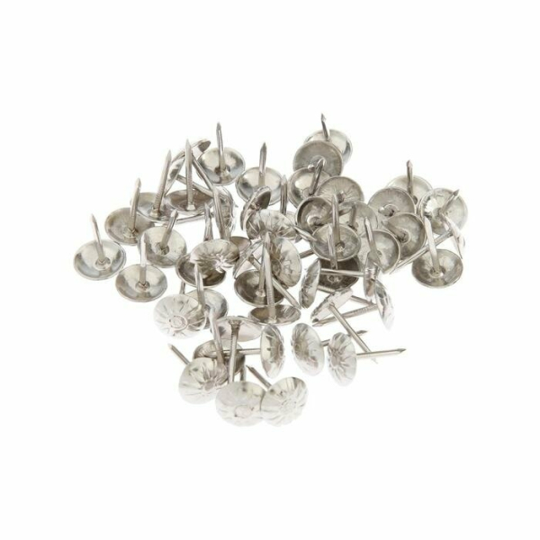 Гвозди декоративные 16мм хром 100шт
