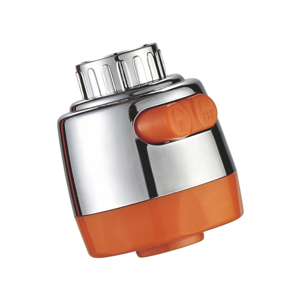 Аэратор - насадка на гусак с кнопочным переключением воды DK 760С оранжевый