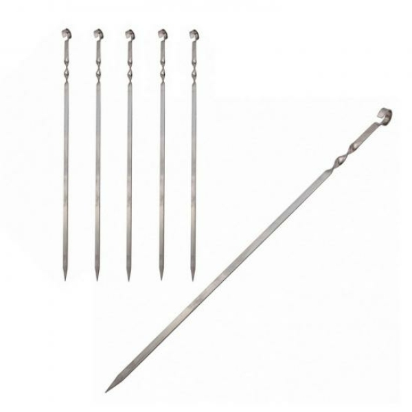 Шампур 6шт нержавеющая сталь 50*1см виток Лесниково