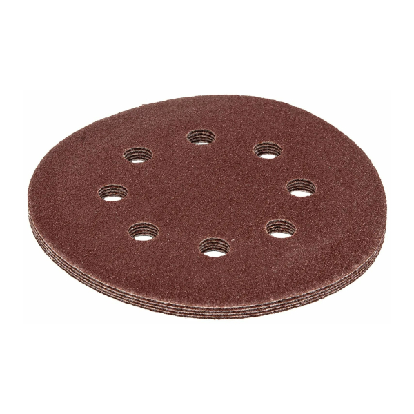 Круг абразивный перфорированный Р80 125мм на ворсовой подложке под липучку WILLMARK
