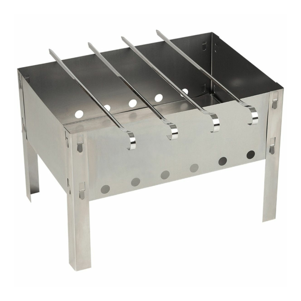 Мангал ECOS сборно-разборный 350х240х240мм, 0,35-0.40мм с 4 шампурами