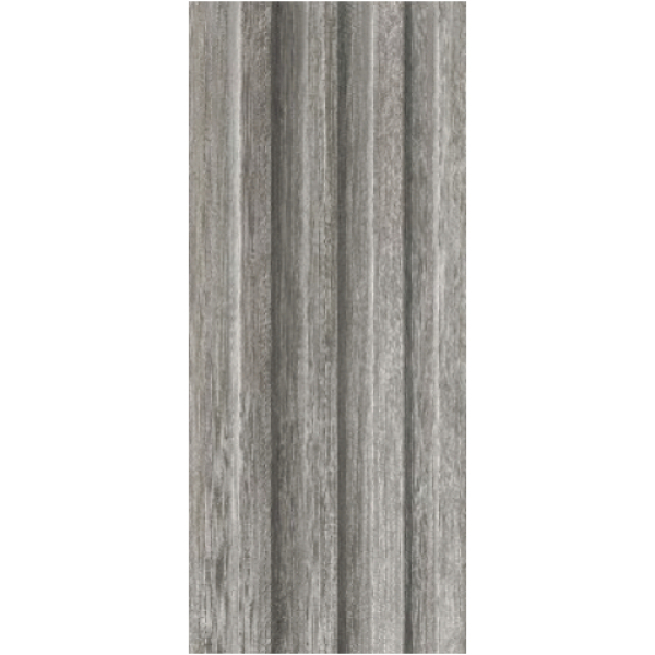 Панель виниловая 3D Рейка Санторини серый 166*2900*24,1 1/8 Монарх