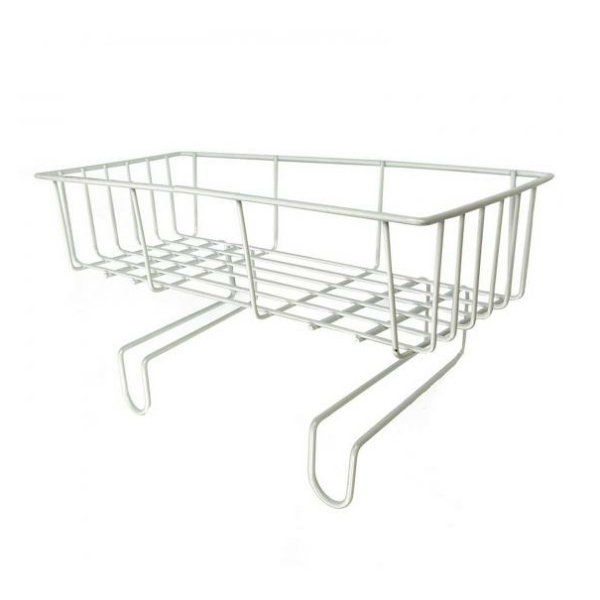 Полка 1-ярусная прямая белый 34*15*17см CY-0151WH BAIZHENG