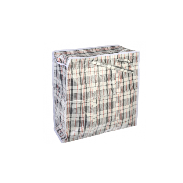 Сумка хозяйственная, неткан.материал. 45*50*20см, "Клетка"
