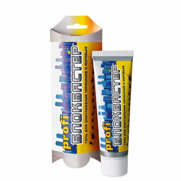 Средство от тараканов и муравьев 80гр гель Блокбастер PROFI