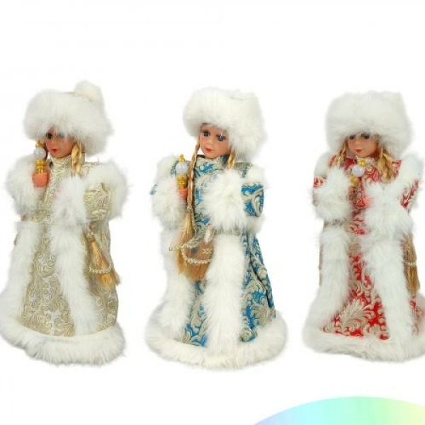 Рождественская принцесса музыкальная 40см микс NP-5313 Baizheng